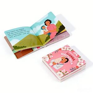 Impression personnalisée <span class=keywords><strong>de</strong></span> livres cartonnés pour enfants avec papier écologique, protection des coins arrondis, livre <span class=keywords><strong>de</strong></span> photos éducatif pour bébés, <span class=keywords><strong>cartes</strong></span> éducatives pour enfants - Product Image 1
