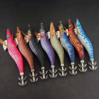 Raylor Oem 2.5 #   3 #   3.5 #   Longue pêcheurie longue portée en eau salée avec leurres de pêche en plastique phosphorescents en forme de pieuvre, type Egi, pour la pêche au calamar