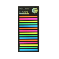 Bloc-notes promotionnel translucide autocollant ultra-fin en papier fluorescent imperméable avec impression personnalisée pour indexation transfrontalière