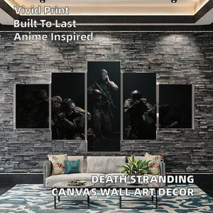 Autocollants muraux en toile huilée du jeu vidéo Death Stranding, peintures murales imprimées pour décoration de salon, cadeaux de Noël originaux - Product Image 3