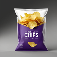 Sacs d'emballage personnalisés en plastique et aluminium pour aliments secs, frites croustillantes, snacks, chips de pommes de terre
