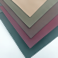 Tissu en cuir PU 100% ultra-doux à texture veloutée, style chinois, avec support tricoté, 310 GSM, pour vêtements