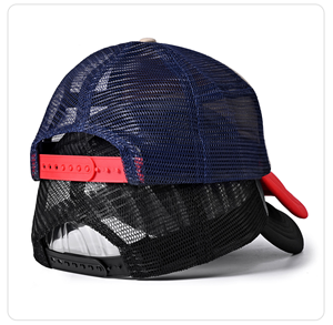 Structured 6-Panel Polyester Mesh Trucker <strong>Hats</strong> Adjustable Snapback Bulk Wholesale Custom Logo Low MOQ Summer Fishing Hip Hop - Product Image 3