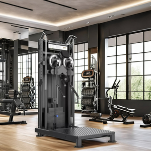 Macchina Commerciale Multifunzione a Pila Singola, Trainer da Palestra a Doppia Puleggia con Stack da 96 kg, Maniglie in PVC, Attrezzatura per il Fitness e la Forza - Product Image 1