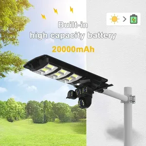 New 8MP Ubox Ngoài Trời Năng Lượng Mặt Trời CCTV Máy Ảnh Với Ánh Sáng Đường Phố 450W <span class=keywords><strong>IP</strong></span> Mạng Ptz Phát Hiện Chuyển Động Không Dây An Ninh Máy Ảnh 4G Sim - Product Image 4