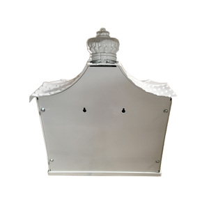 Boîte <span class=keywords><strong>aux</strong></span> <span class=keywords><strong>lettres</strong></span> murale en aluminium pour jardin avec poteau et bac à <span class=keywords><strong>lettres</strong></span>, facile à installer - Product Image 6