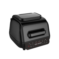 Four électrique multifonctionnel pour barbecue, grill sans fumée, cuisine domestique, gain de place, pour steak, frites, poulet, friteuse à air