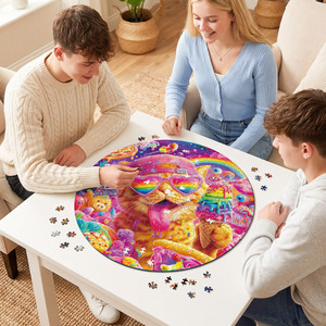 Puzzle 3D à Effet Visuel Chat Coloré 1000 Pièces, Puzzle Chat Bonbon Pop pour Cadeau d'Anniversaire - Product Image 4