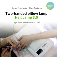 Lampe de polymérisation UV T8 Pro et Beyond pour la pose de gel sur les ongles avec coussin de main en cuir PU
