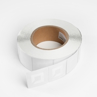 Chaofang CF-RF4040 Étiquette souple RF 8,2 MHz 40x40mm Désactivateur antivol Capteur d'alarme de point de contrôle Autocollant Code-barres Supermarché