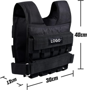CZFIT Factory Customize Sport Oxford Cloth Weight Vest Adjustable 10KG 20KG 30KG Iron Blocks <b>Strength</b> <b>Training</b> Vest - Product Image 4