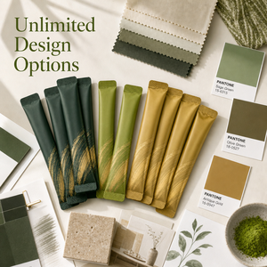 Sachets de Matcha aux Saveurs Assorties (Vanille, Pêche, Jasmin) – Personnalisation du Logo et Marque Disponibles – Prix de Gros - Product Image 1