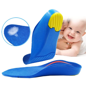 Semelle orthopédique de soutien de la voûte plantaire pour enfants, semelle de remplacement pour baskets/bottes, talon profond pour l'hyperpronation et l'hyperrotation - Product Image 3