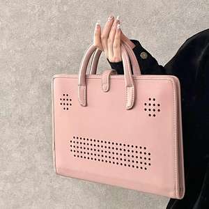 حقيبة لابتوب كبيرة ولطيفة محمولة، حقيبة واقية بأزرار آمنة مع مساحة تخزين للكمبيوتر، حقيبة ترويجية قابلة للتخصيص - Product Image 3