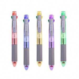 4-in-1 <b>Multi</b>-<b>Color</b> Ballpoint <b>Pen</b> Custom Logo Print Gel <b>Pens</b> with 0.5mm 0.7mm Writing Width for School & Office Promotional Gift - Product Image 4