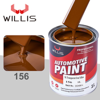 Peinture automobile liquide transparente 1K à base de résine acrylique jaune fer pour la rénovation de voitures et de plastiques par pulvérisation OEM