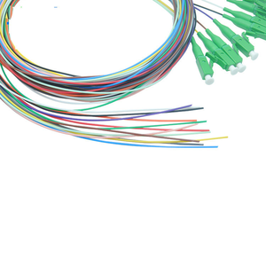Pigtail <span class=keywords><strong>Fibre</strong></span> <span class=keywords><strong>Optique</strong></span> Simplex 12 Cœurs SC/APC/UPC MPO G652D FTTH 0.9mm 1M OM1 OM2 OM3 PVC LSZH Longueur Personnalisée - Product Image 4