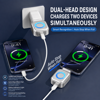 Adaptador de Carga Inteligente con Desconexión Automática, Conector USB, Protector de Batería para Teléfono Móvil, Tablet, iPad y Juegos