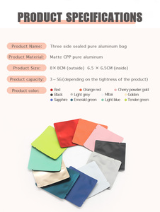 Petits sachets d'échantillons de lotion, sachets minuscules refermables, sachets en aluminium anti-odeur, emballage de sachets cosmétiques, sachets d'huile d'olive - Product Image 6