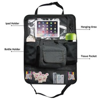 Organisateur de siège arrière de voiture imperméable, sac de rangement suspendu multi-poches, organisateur de rangement pour l'intérieur de la voiture, pour les voyages en famille