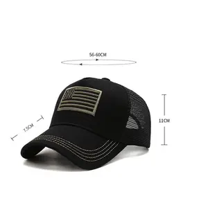 Großhandel benutzer definierte gewebte Label Hanf Trucker Hüte für Sommer Camo Trucker Cap