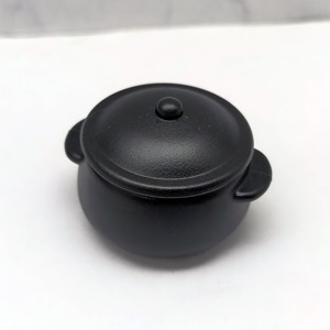 Accesorios para casa de muñecas en miniatura 1:12, horno holandés negro, decoración de escena de cocina para mayores de 14 años - Product Image 1