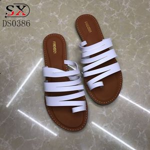 Commercio all'ingrosso di vendita di nuovo pinch-piede Holiday Beach piatto con la suola delle donne scarpe <span class=keywords><strong>Sandali</strong></span> - Product Image 5