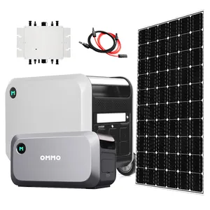 2024 Novo Design Home Sistema Solar 10kw 300w Micro Inversor Solar com Carregador de Bateria 500va