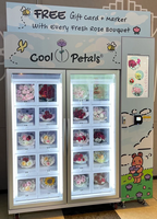 Distributeur Automatique Réfrigéré pour Cadeaux et Bouquets de Fleurs Fraîches