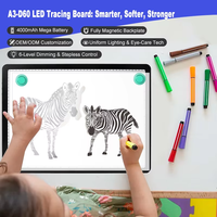 Tablero de luz Led de tableta de dibujo de atenuación continua para pintura de diamantes con batería