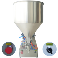 Remplisseur à piston pneumatique semi-automatique (50-500ml) -Remplissage de précision pour sauces, sirops et baumes cosmétiques en verre/plastique