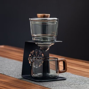 Service à thé en verre créatif pour la maison, <span class=keywords><strong>infuseur</strong></span> à thé magnétique, théière à infusion facile, théière en verre Kung Fu, service à thé léger - Product Image 6