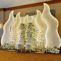 Panneau de fond LED lumineux professionnel Muwei en forme d'algues marines pour scène de mariage, décoration intérieure/extérieure