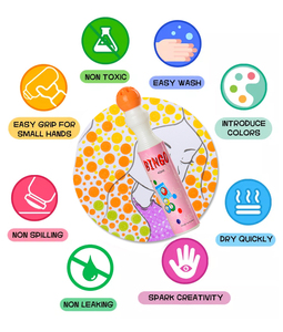 Color Bingo Game <strong>Dabbers</strong> Markers 40ml 10mm Custom Logo Bingo Daubers Sponge Nib Bingo Pens <strong>Dabbers</strong> General Colors or Custom - Product Image 6