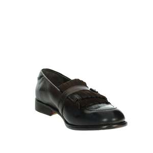 Mocasín Veni para hombre 1V008, zapato formal de cuero negro sin cordones. - Product Image 5