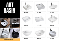 Lavabo vasque rond noir brillant à poser sur comptoir pour salle de bain, couleur noire