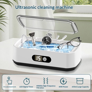 Nettoyeur à ultrasons pour bijoux avec écran LED numérique 5 vitesses, <span class=keywords><strong>appareil</strong></span> de <span class=keywords><strong>nettoyage</strong></span> à ultrasons de 650 ml - Product Image 2