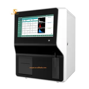 EURPET sıcak satış veteriner ekipmanları kan testi makinesi hayvan kullanımı için 3-Part Vet hematoloji analizörü
