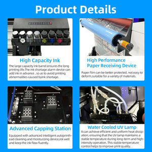 Gwin UV DTF เครื่องพิมพ์ A2 A3ม้วนเป็นม้วนพร้อมเครื่องพิมพ์สติกเกอร์8สี A3ได้ทันทีฟิล์ม AB เครื่องพิมพ์ยูวีเครื่องพิมพ์ยูวีสำหรับกระเป๋าเดินทาง - Product Image 6