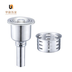 Cestello per rifiuti profondo in acciaio inossidabile lavello da cucina tappi e colini cesto rimovibile - Product Image 1