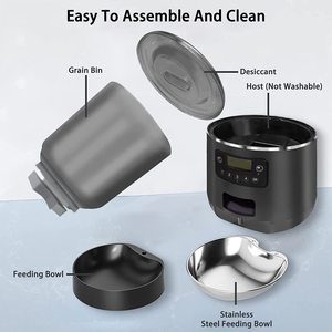 Vente en gros 1080P HD Smart Pet Feeders WIFI contrôlé avec caméra vidéo à vision nocturne Appels vidéo pour chats chiens Fonction automatique - Product Image 5