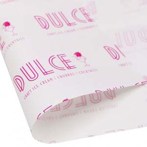 Customized Logo Size Wrap for Food Grade Butcher Wax <b>Paper</b> <b>Burger</b> Greaseproof Deli Meat <b>Wrapping</b> Pe Coated Sandwich <b>Paper</b> - Product Image 3