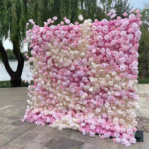 <span class=keywords><strong>Décoration</strong></span> <span class=keywords><strong>murale</strong></span> <span class=keywords><strong>de</strong></span> fleurs artificielles pour mariages en intérieur - Arrangement <span class=keywords><strong>de</strong></span> fleurs artificielles personnalisable, design <span class=keywords><strong>de</strong></span> rose et <span class=keywords><strong>de</strong></span> plante verte, sans matériau - Product Image 3