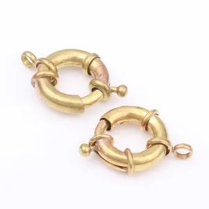 necklace jewelry clasps 13mm mate gold Spring Wheel Ring Clasps