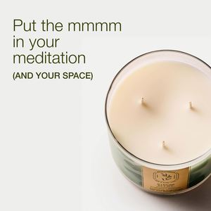 Bougie artisanale Oshine à la menthe verte et à l'eucalyptus, 3 mèches, en cire de soja, parfum longue durée, haute concentration d'aromathérapie pour la maison - Product Image 2