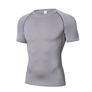 Camiseta Deportiva de Compresión de Alta Calidad para Hombre, Ajustada, de Secado Rápido, Elástica, de Manga Corta, Transpirable y que Absorbe la Humedad - Product Image 4