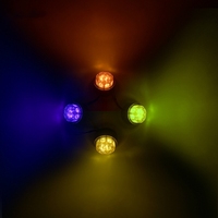Feux stroboscopiques haute luminosité, feux latéraux pour camion, feux de signalisation LED pour remorque, 12-24V