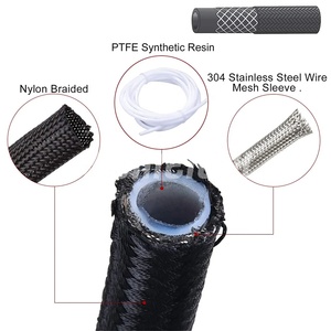 SUMEICHI Hoge Kwaliteit AN8 PTFE Nylon RVS Gevlochten Slang Olie Brandstof Slangen Leidingen Buis AN8 8AN -8AN Raceauto Onderdelen - Product Image 3