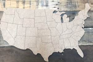 Ván Ép Hoa Kỳ Gỗ Chưa Hoàn Thiện Hình Dáng Hoa Kỳ Nhiều Kích Cỡ Đồ Thủ Công Nghệ Thuật Sản Xuất Tại Caoxian, Trung Quốc - Product Image 4