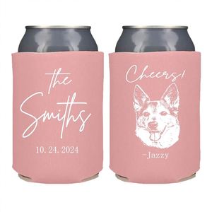 Customized Digital Print Wedding Can Coolers with Stubby Holders for Modern Party Decorations - Product Image 3
